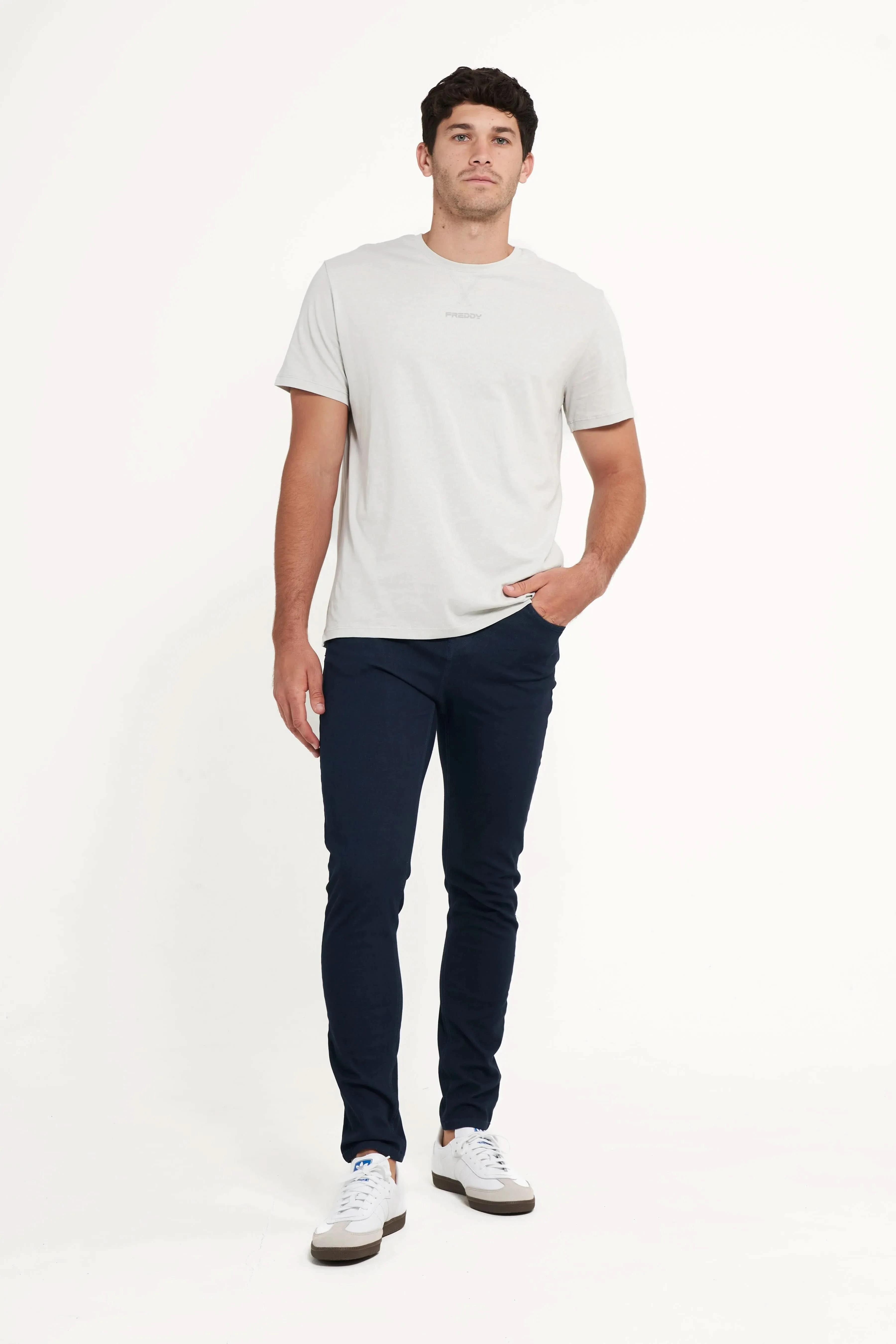 Freddy Men’s Jeans - Deep Navy with Navy Stitching - Image 4