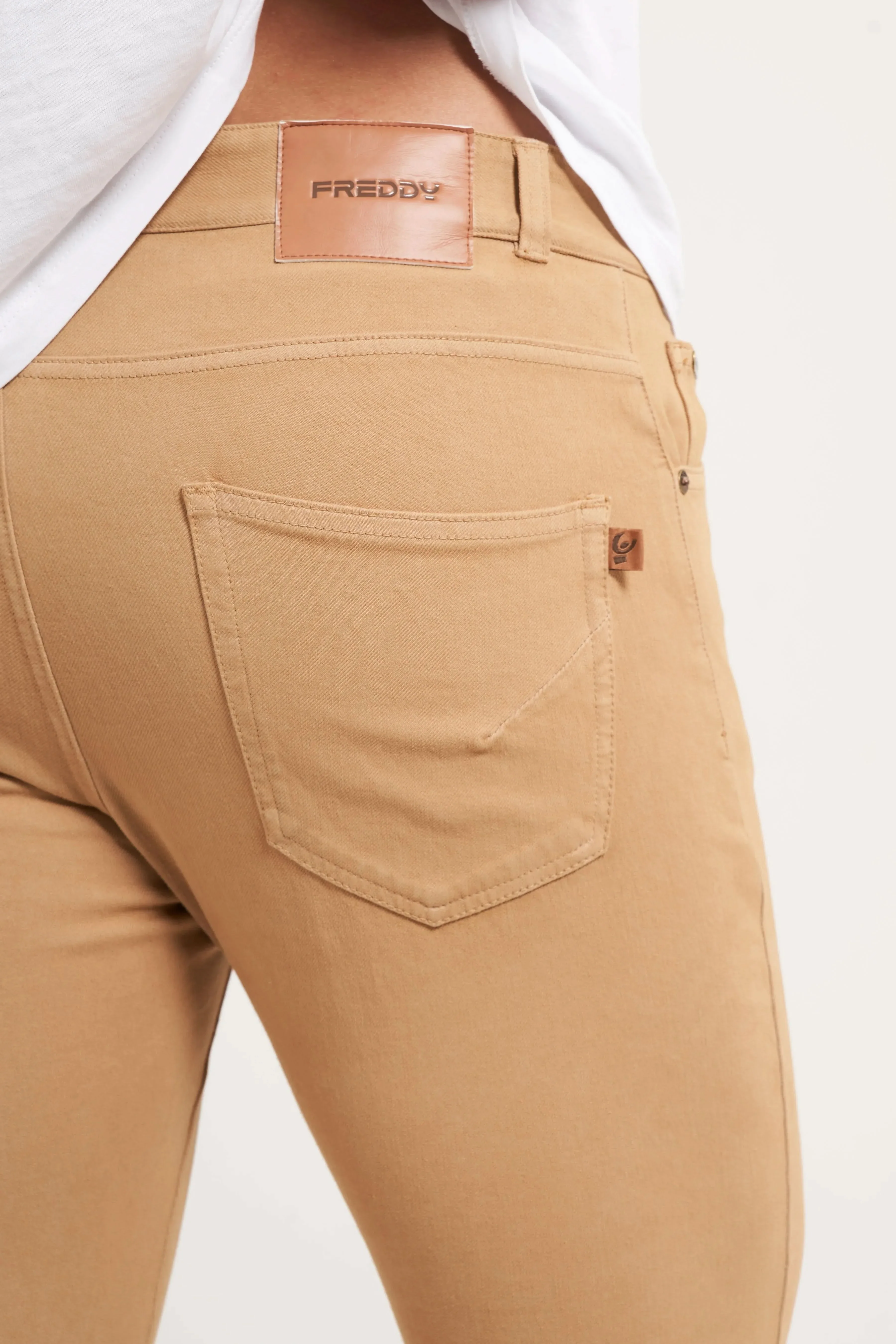 Freddy Men’s Jeans - Desert Tan with Tan Stitching - Image 5