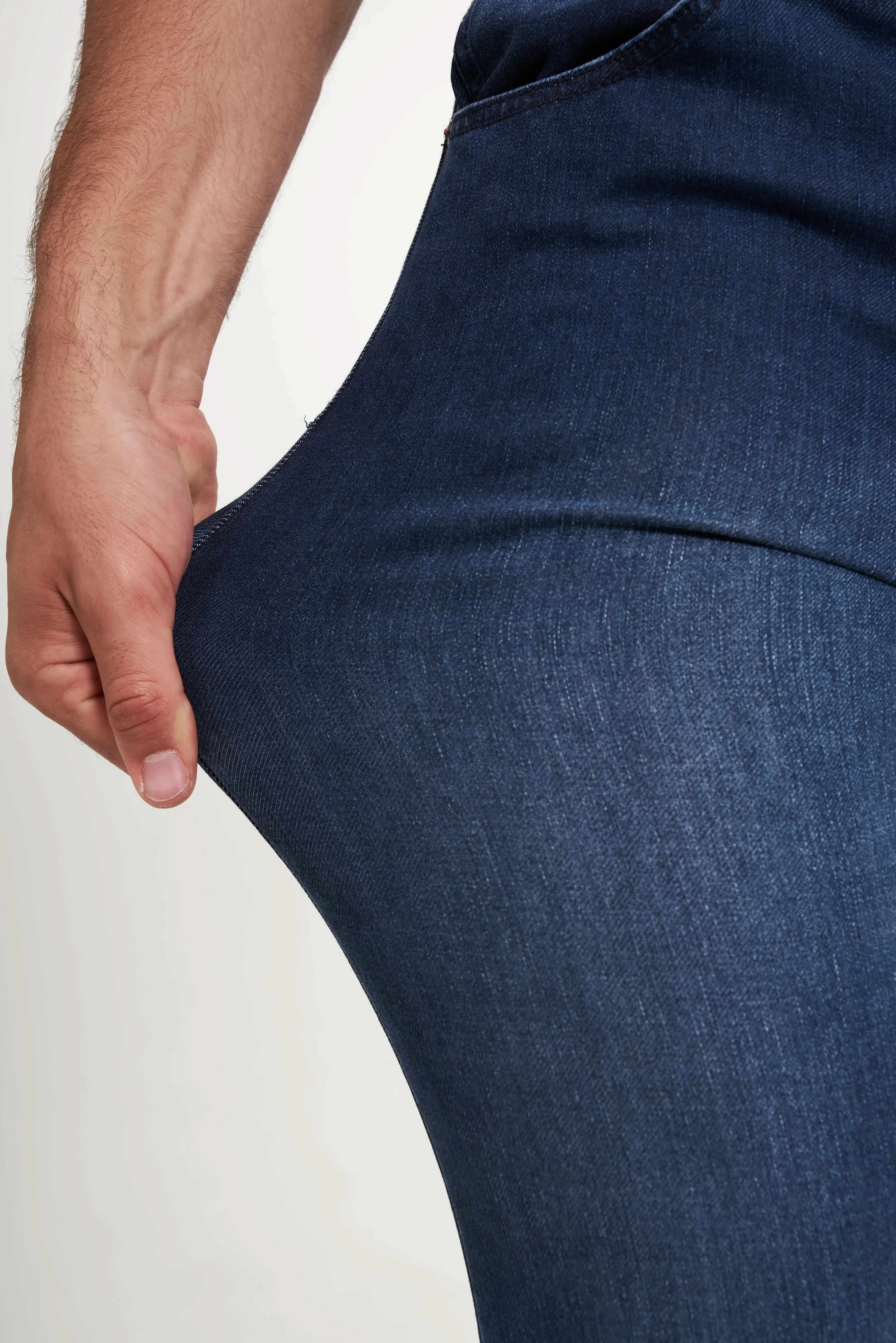 Freddy Men’s Jeans - Indigo Blue with Blue Stitching - Image 9