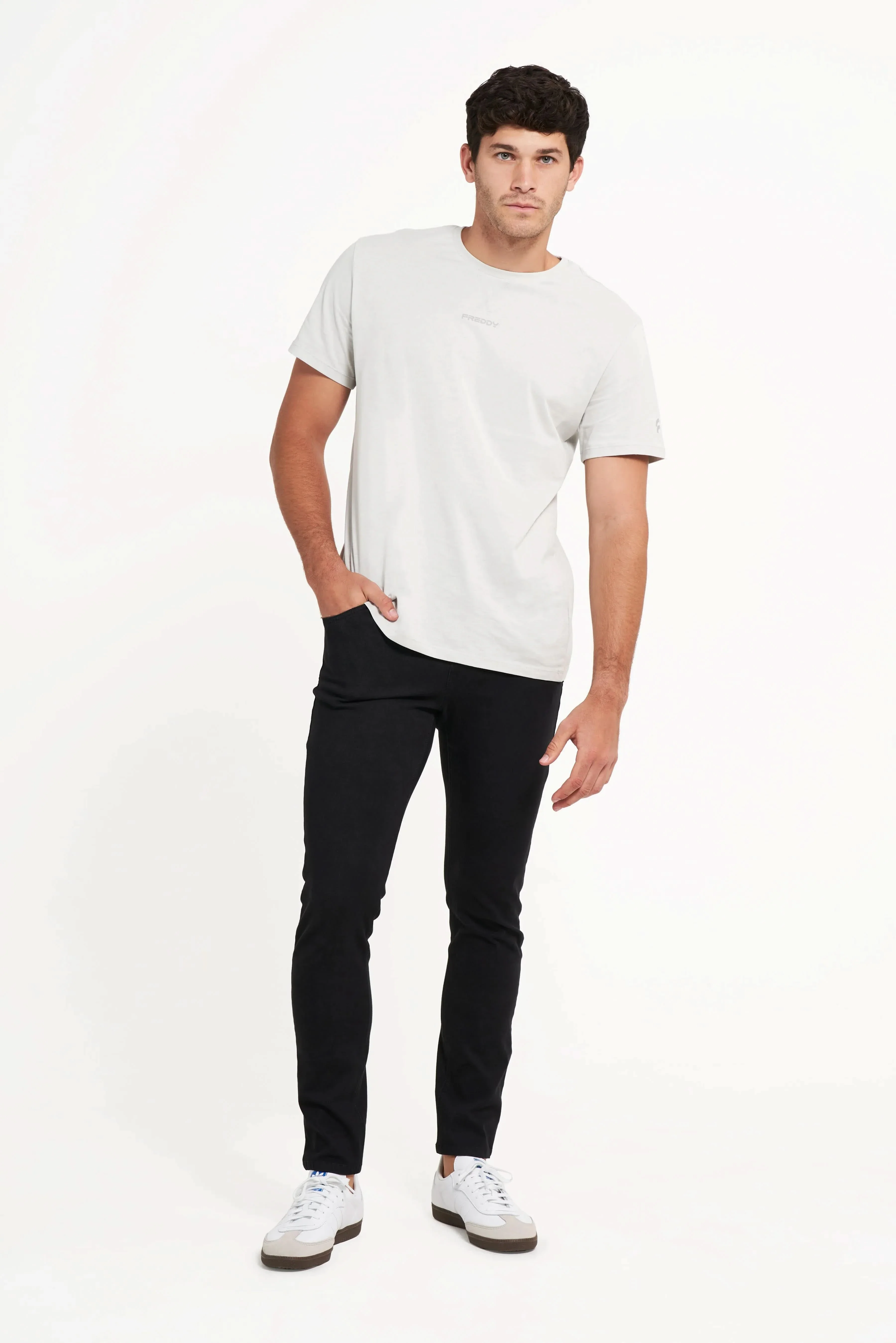 Freddy Men’s Jeans - Jet Black with Black Stitching - Image 3