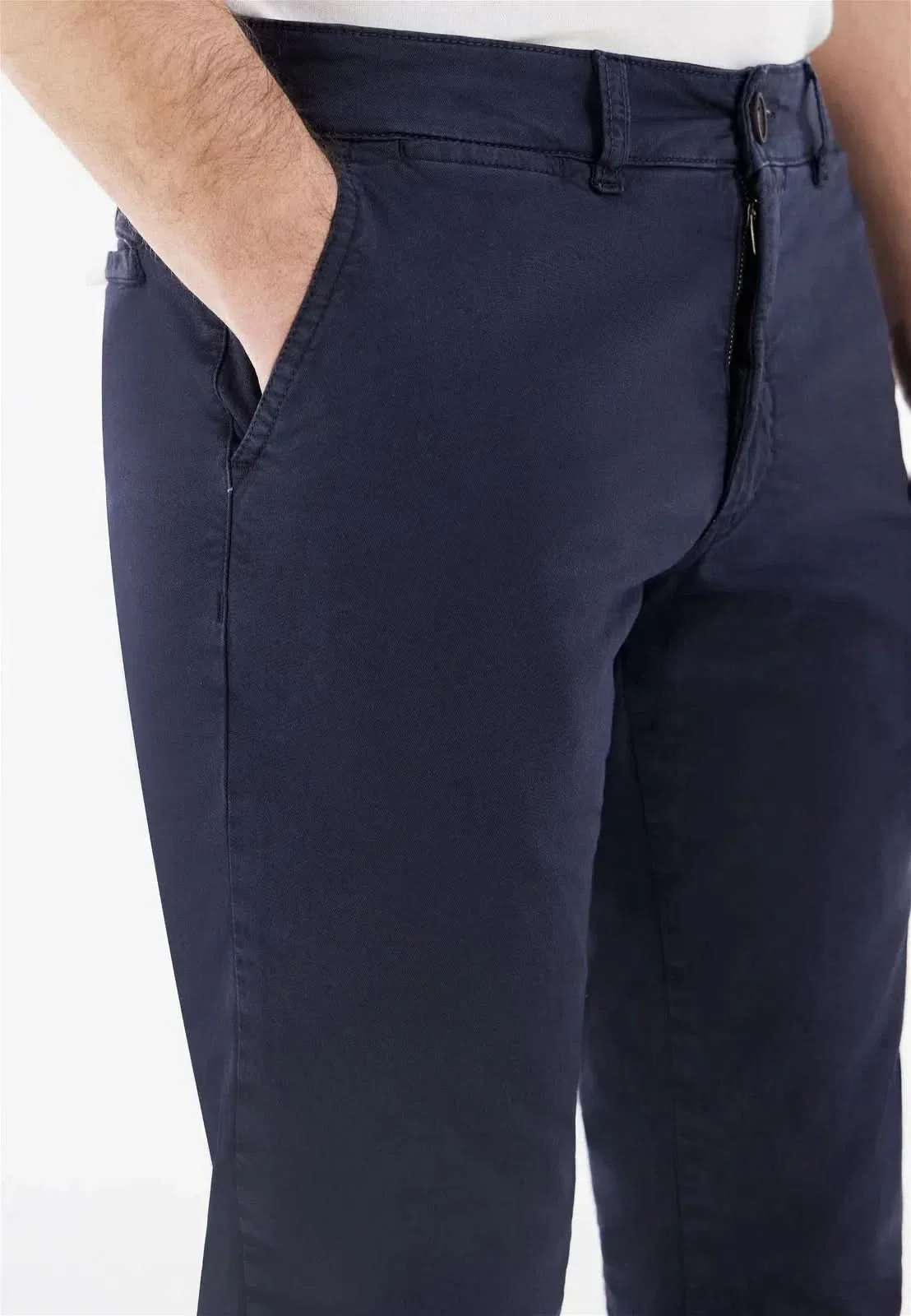 Men's Chino Pants - Navy Blue - Image 3