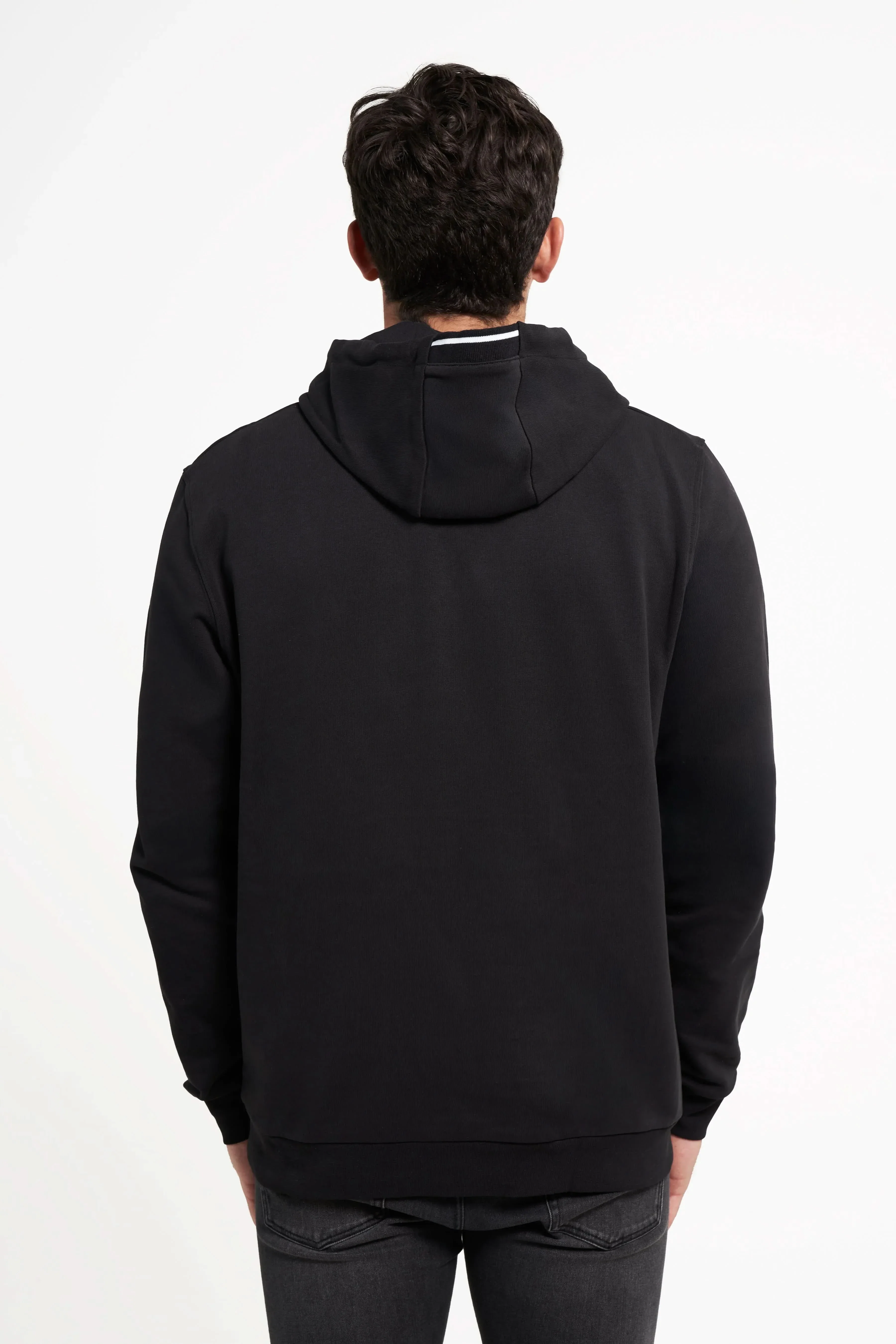 Mens Hoodie - Black - Image 4