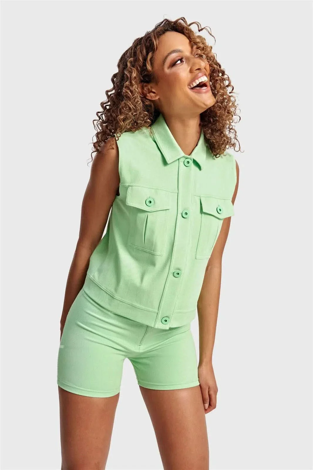 Pastel Vest - Green - Image 3