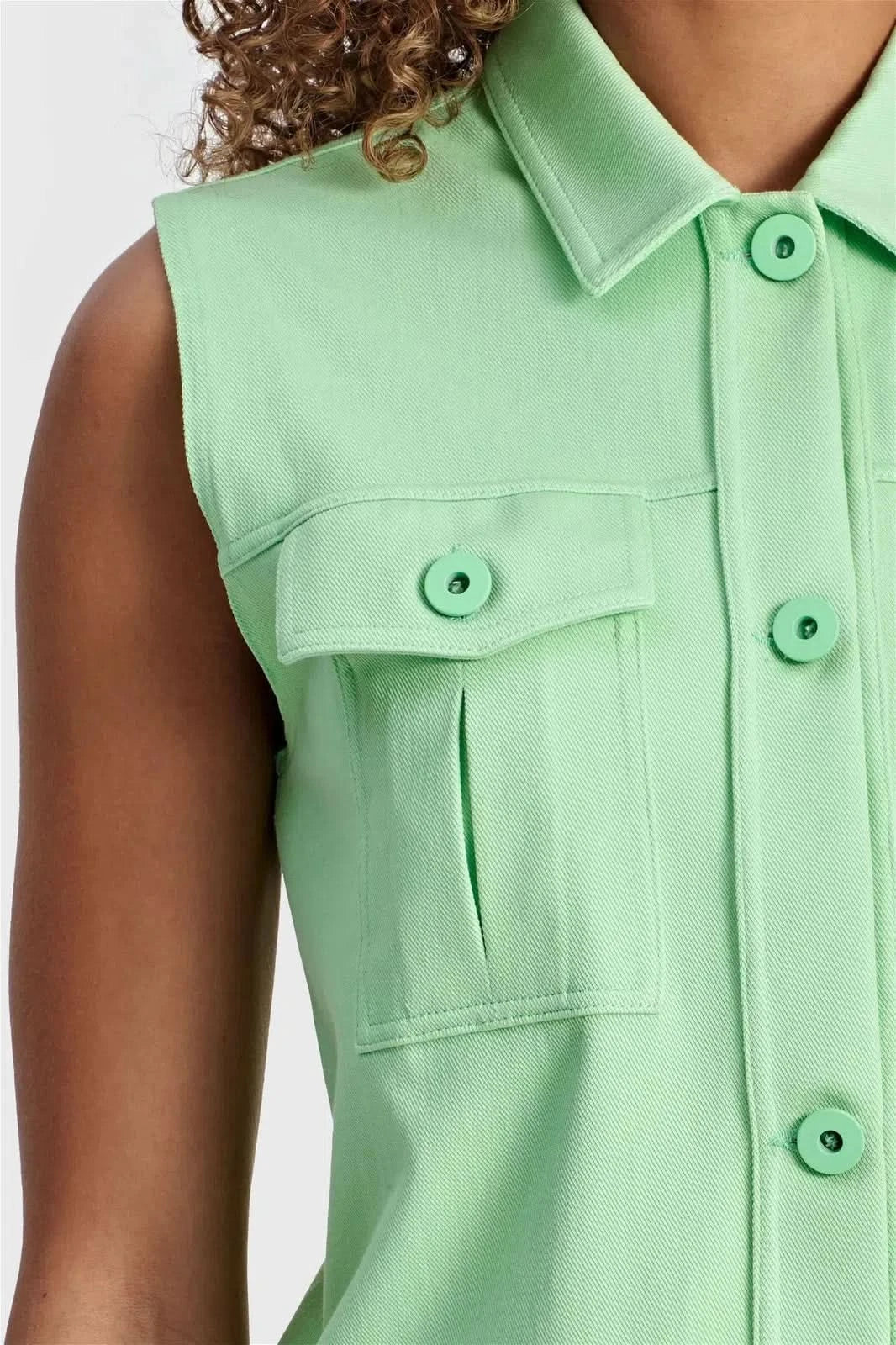 Pastel Vest - Green - Image 8