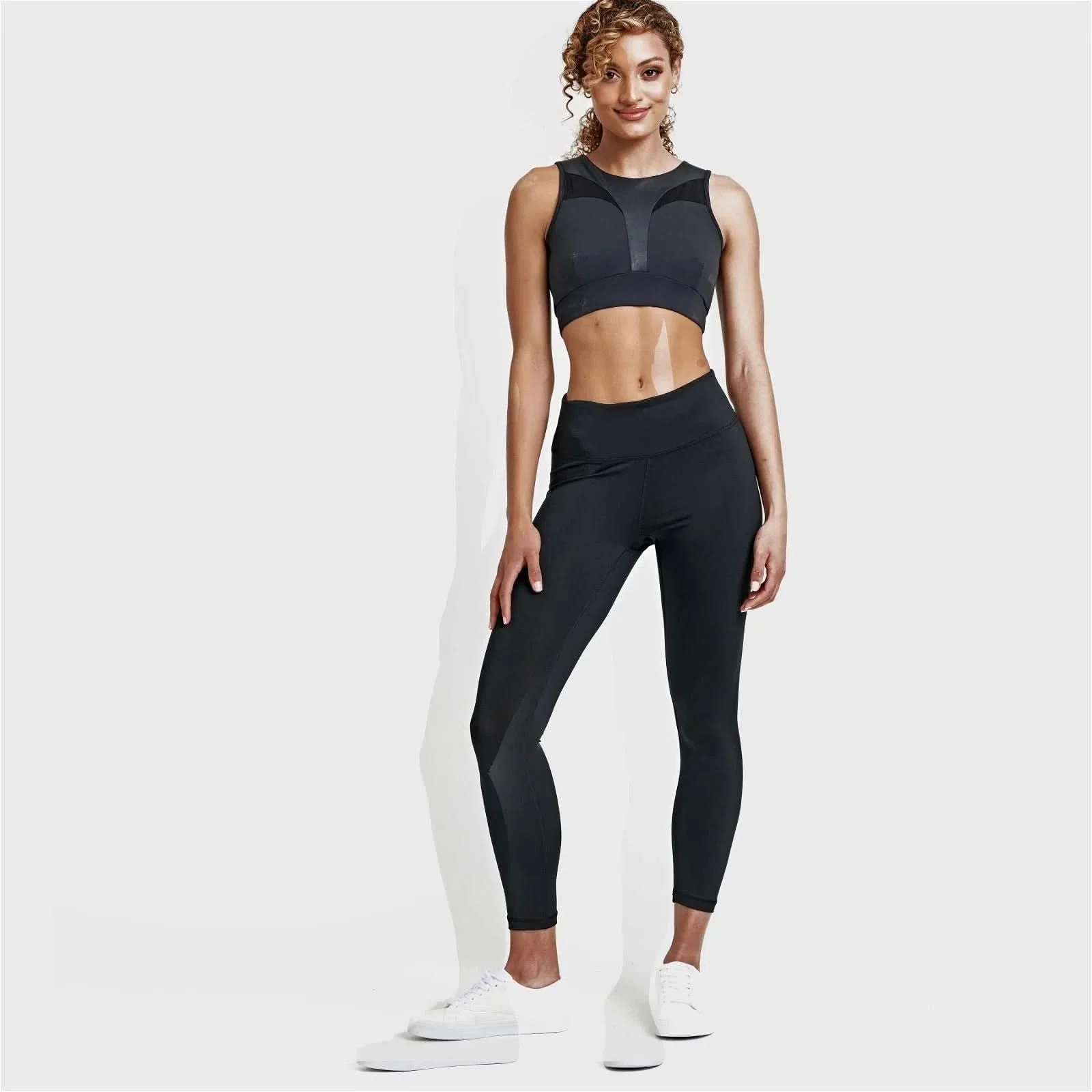Sports Crop with Mesh Back - Black - Image 6