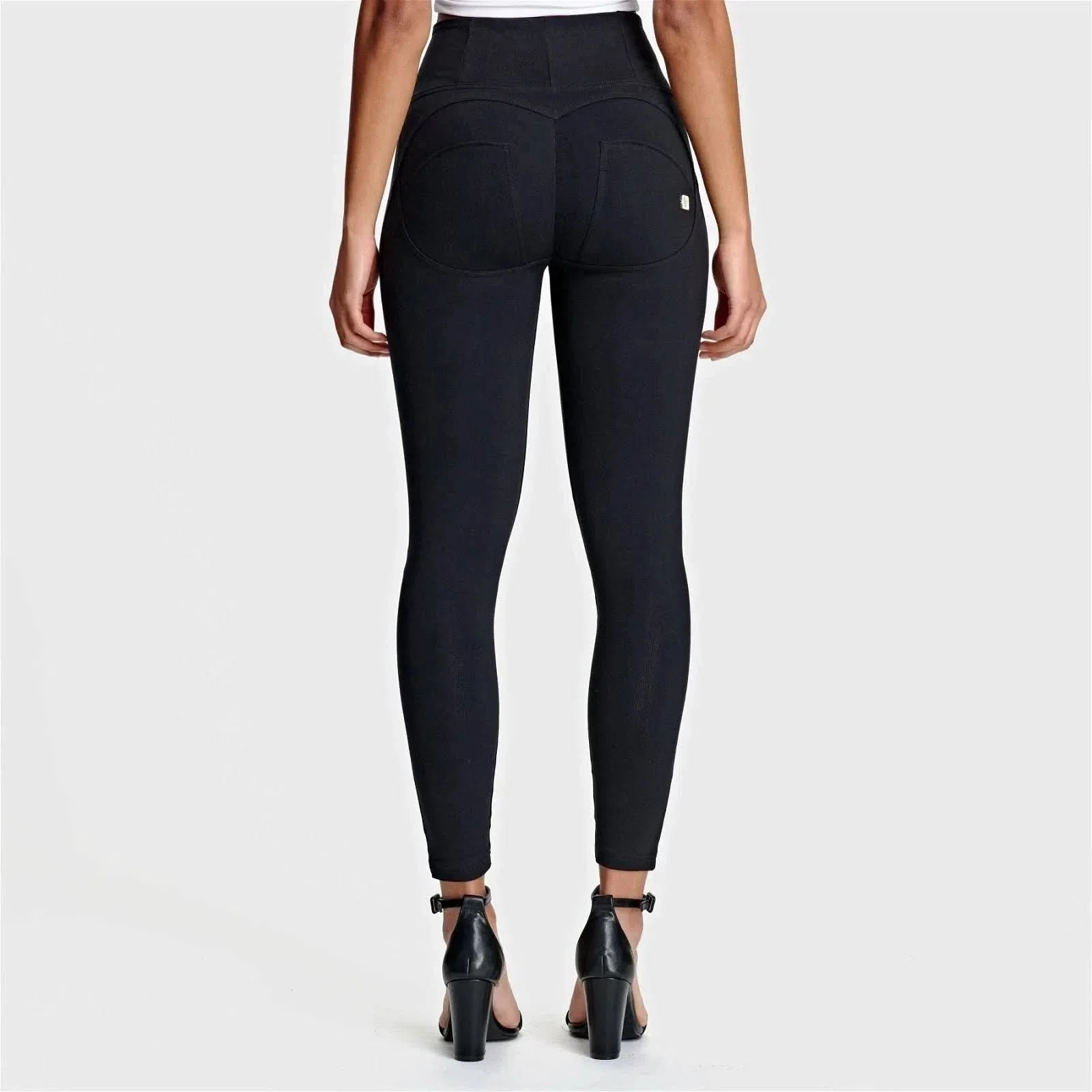 WRUP Fashion - High Waisted - 7/8 Length - Black - Image 5