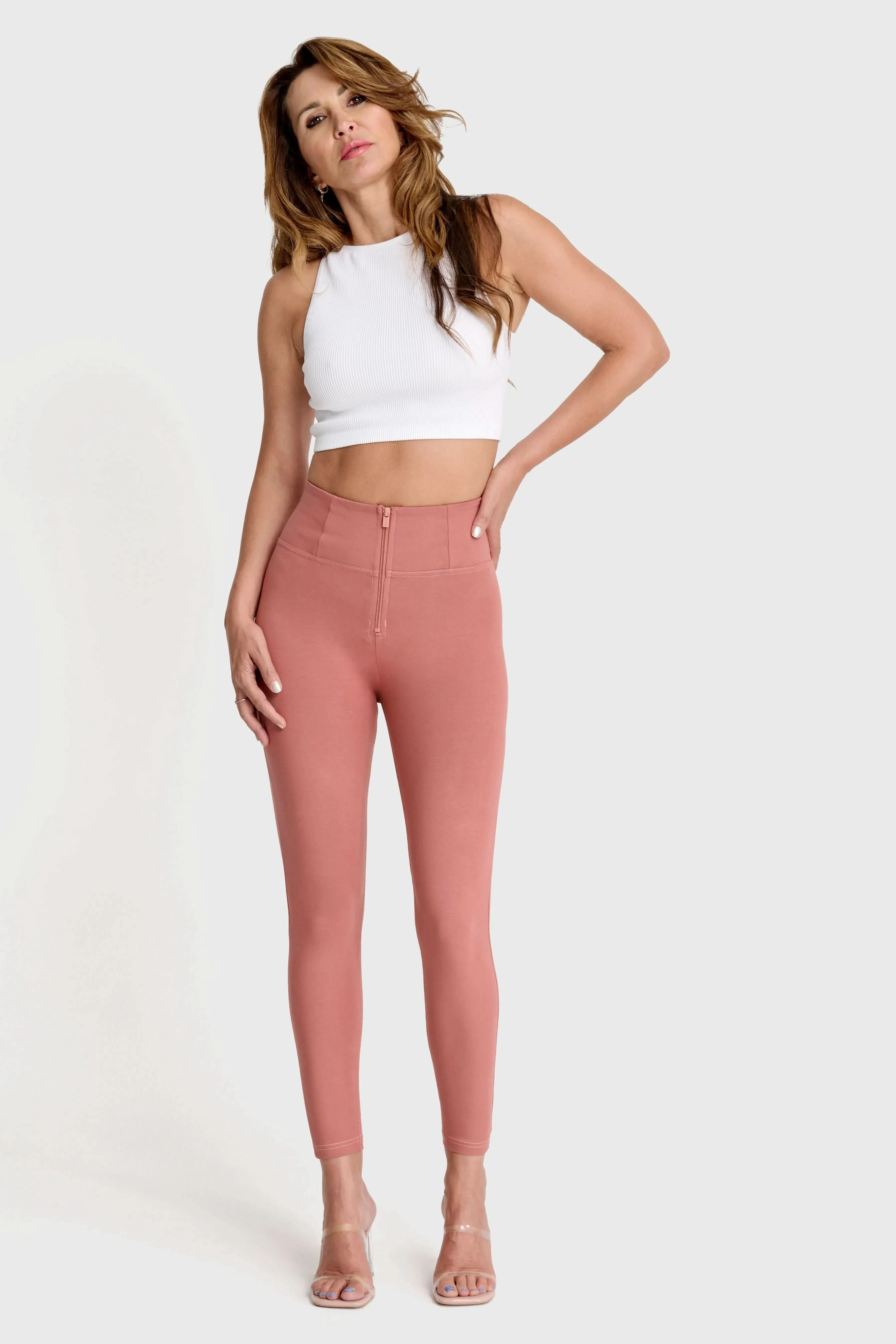 WRUP Fashion - High Waisted - 7/8 Length - Dusty Rose - Image 3