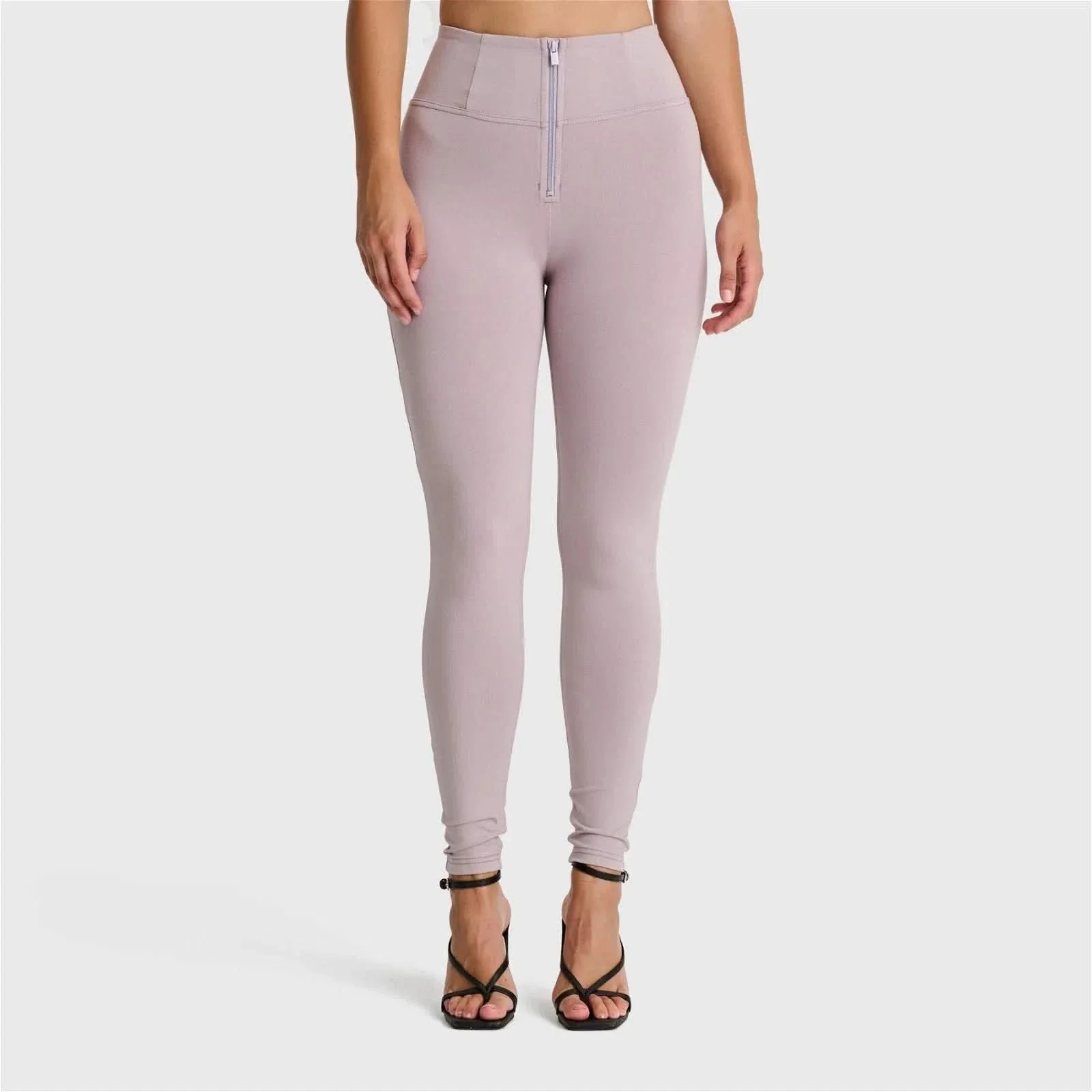 WRUP Fashion - High Waisted - Full Length - Light Grey - Image 3