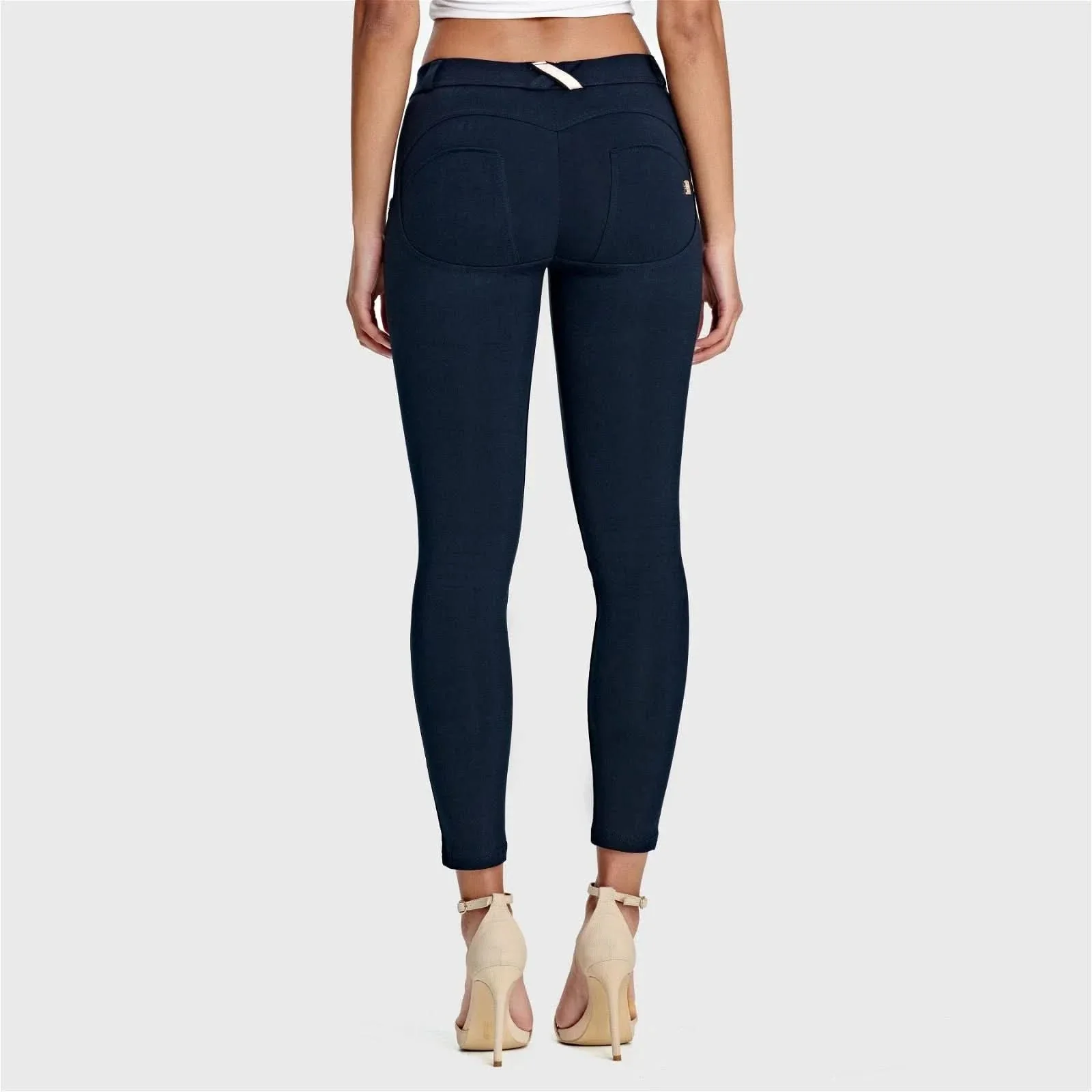 WRUP Fashion - Mid Rise - 7/8 Length - Navy Blue - Image 3