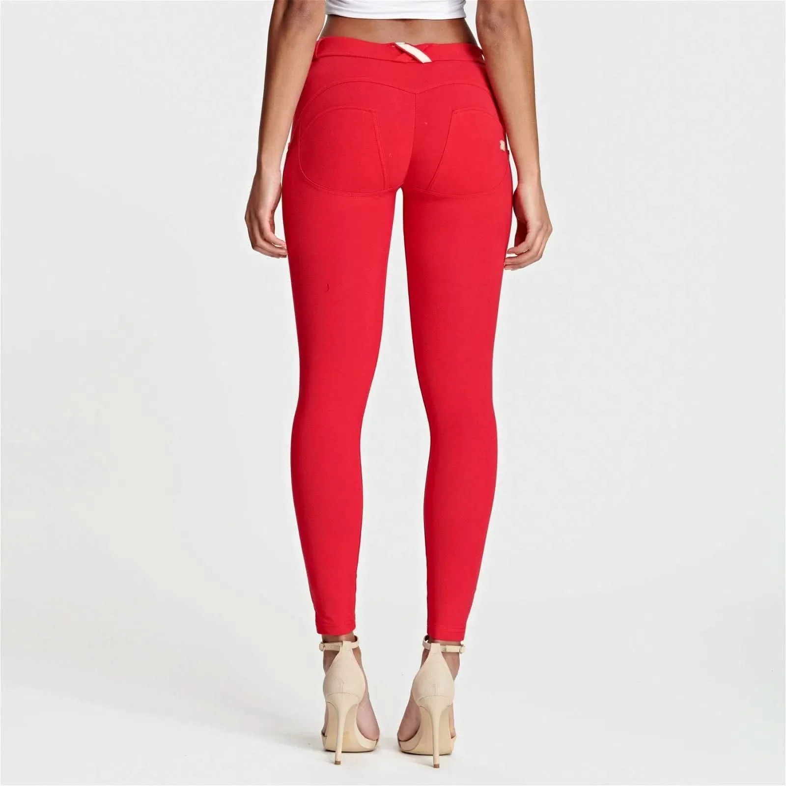 WRUP Fashion - Mid Rise - Full Length - Red - Image 4