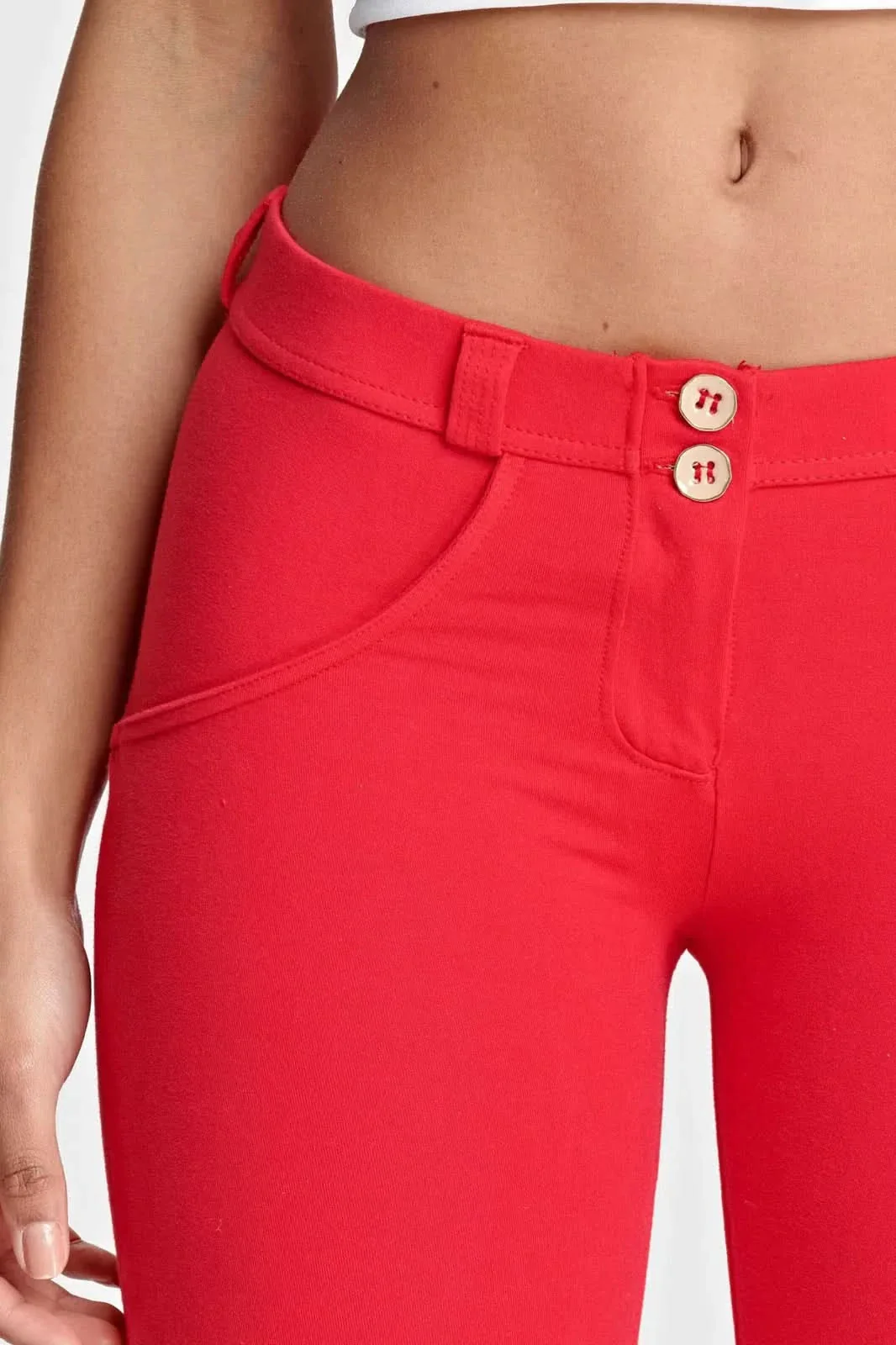 WRUP Fashion - Mid Rise - Full Length - Red - Image 8