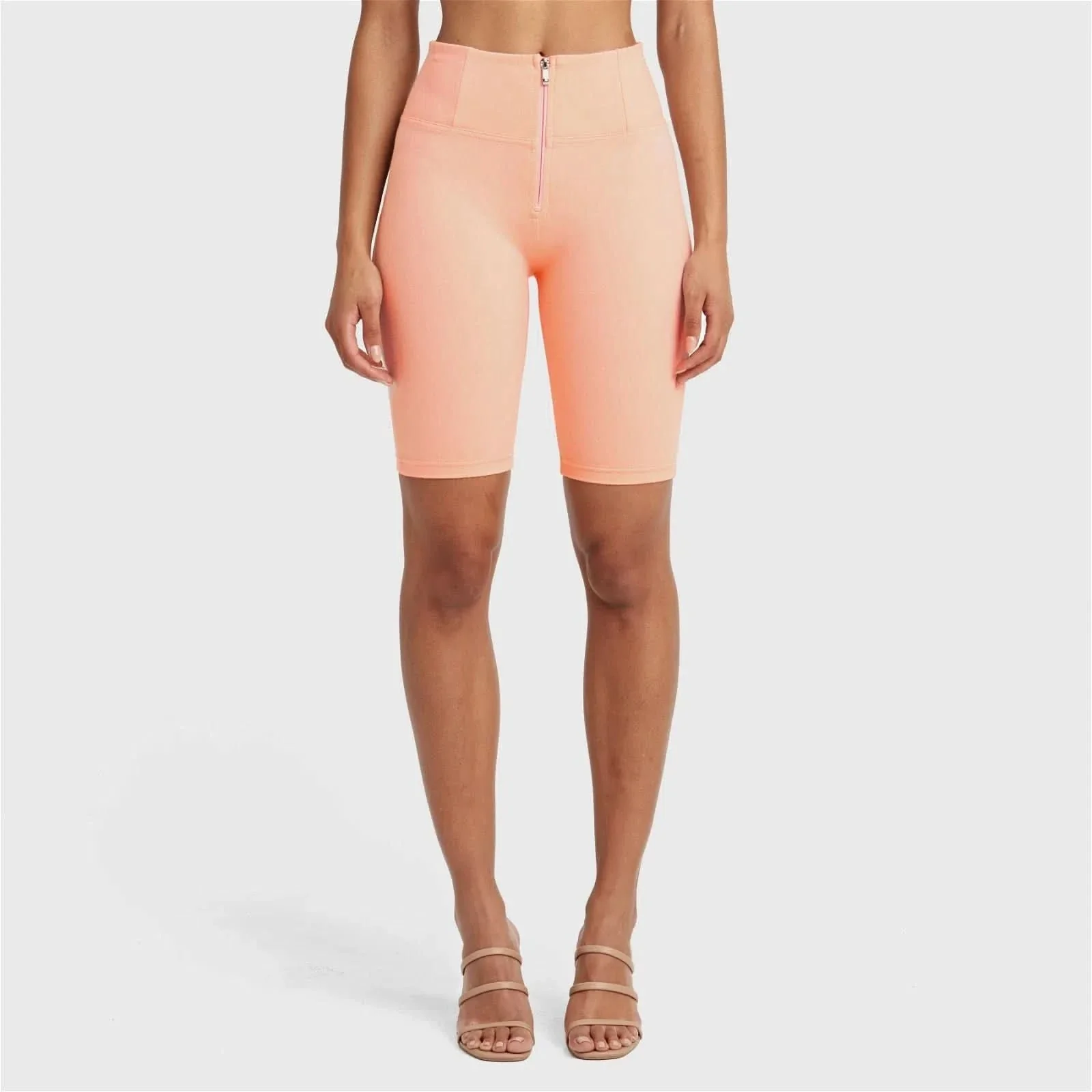 WRUP Drill Limited Edition - High Waisted - Biker Shorts - Peach - Image 6