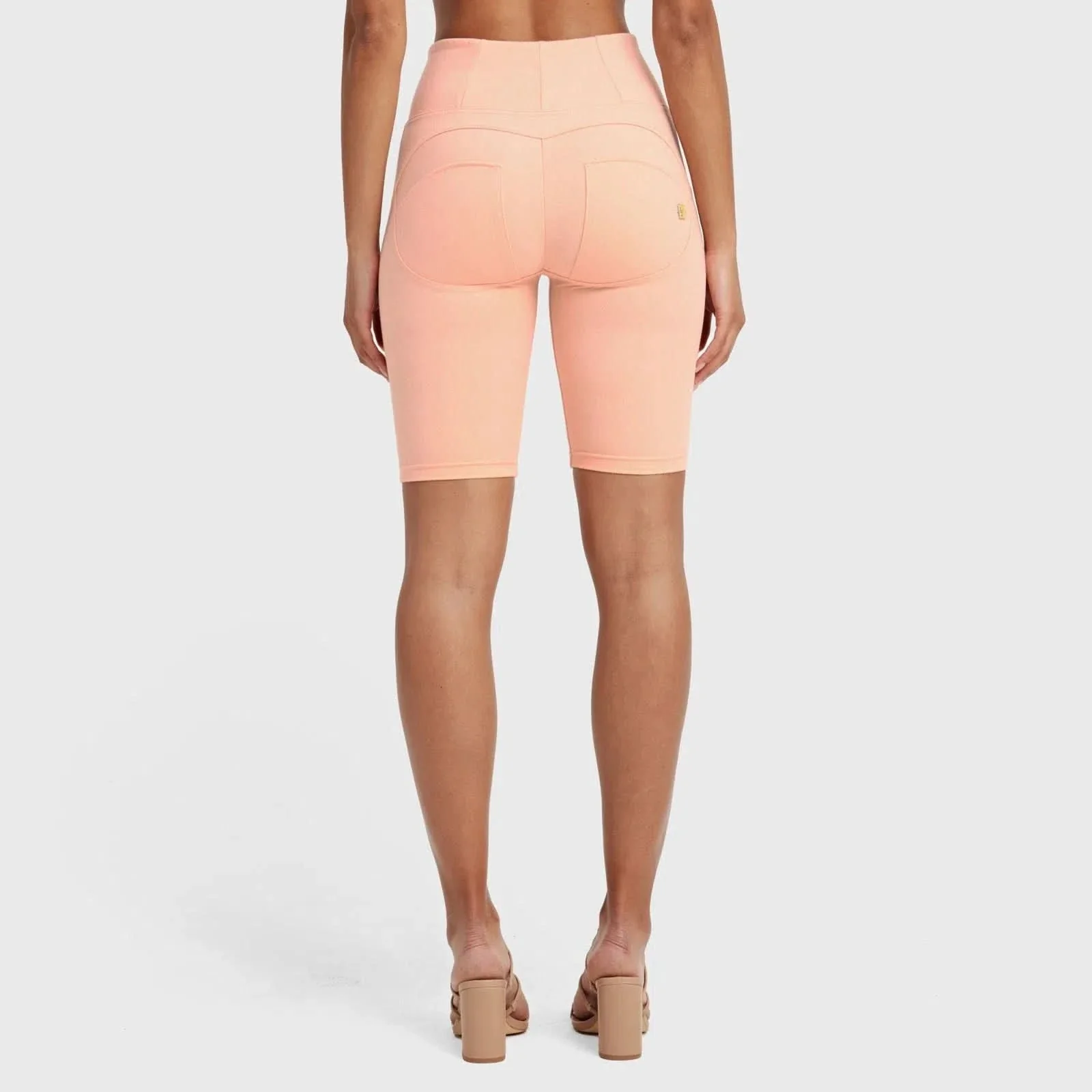 WRUP Drill Limited Edition - High Waisted - Biker Shorts - Peach - Image 7