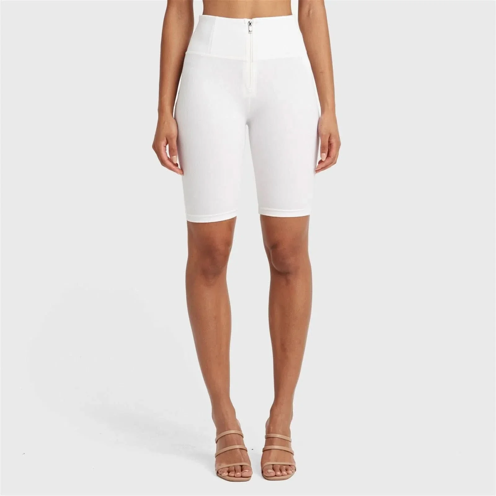WRUP Drill Limited Edition - High Waisted - Biker Shorts - White - Image 7