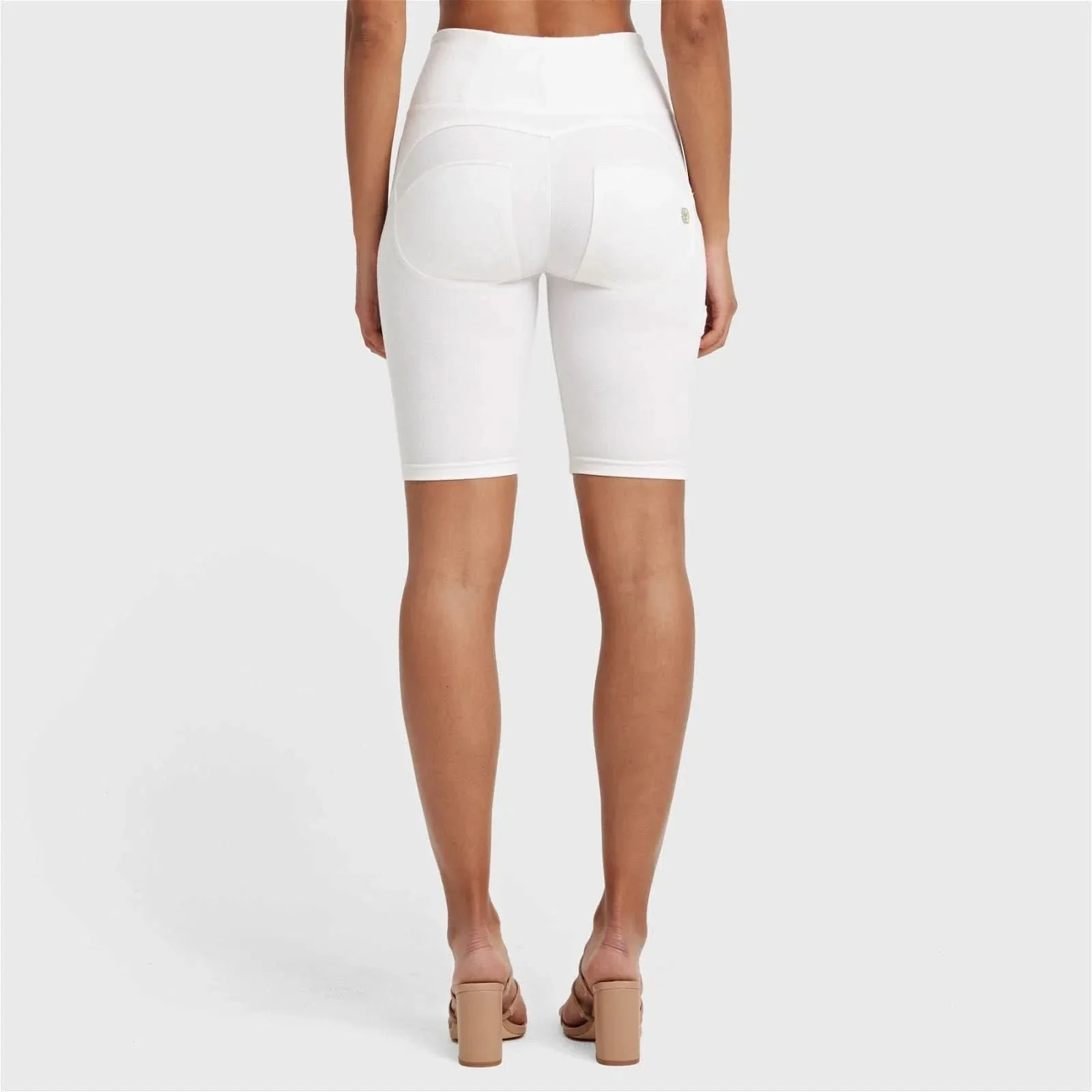 WRUP Drill Limited Edition - High Waisted - Biker Shorts - White - Image 8