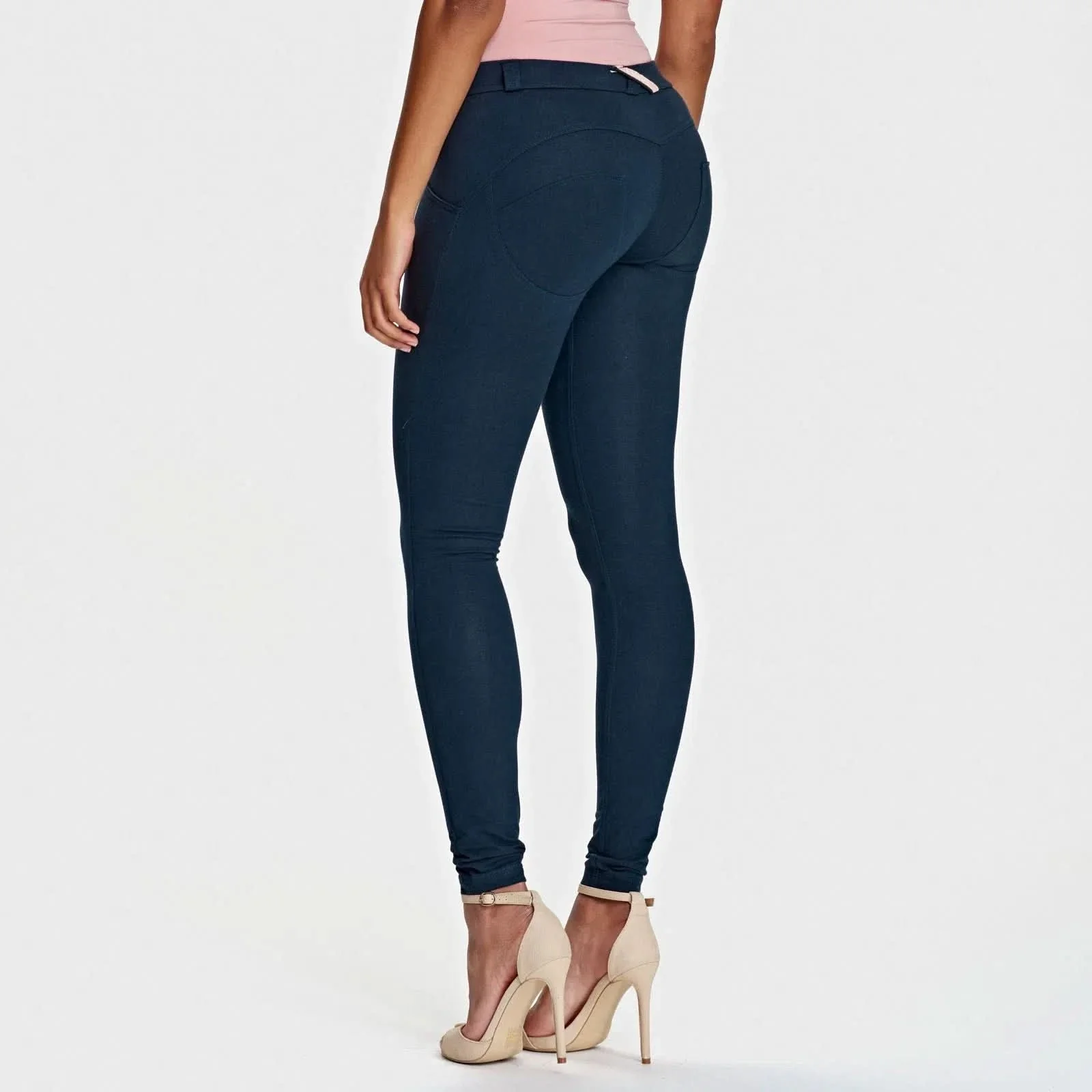 WRUP Fashion - Mid Rise - Full Length - Navy Blue - Image 5