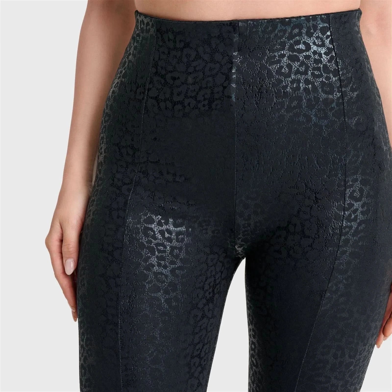 WRUP Panther Print - Super High Waisted - Full Length - Black - Image 11