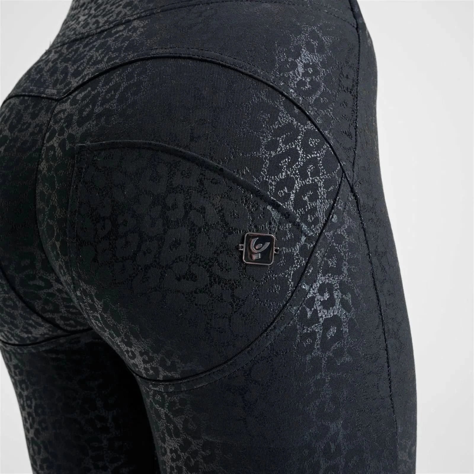 WRUP Panther Print - Super High Waisted - Full Length - Black - Image 12