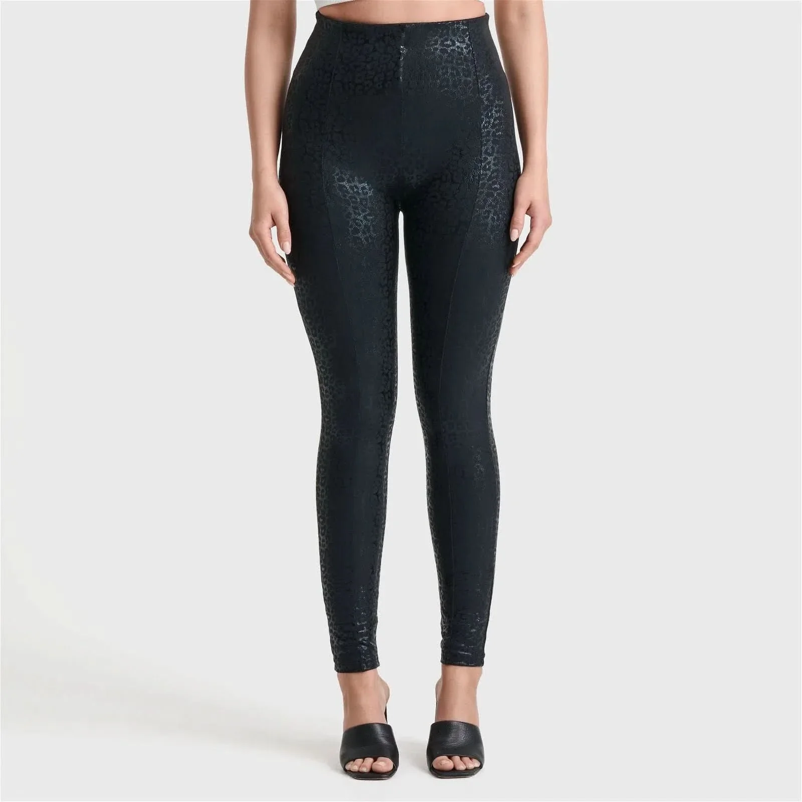 WRUP Panther Print - Super High Waisted - Full Length - Black - Image 8