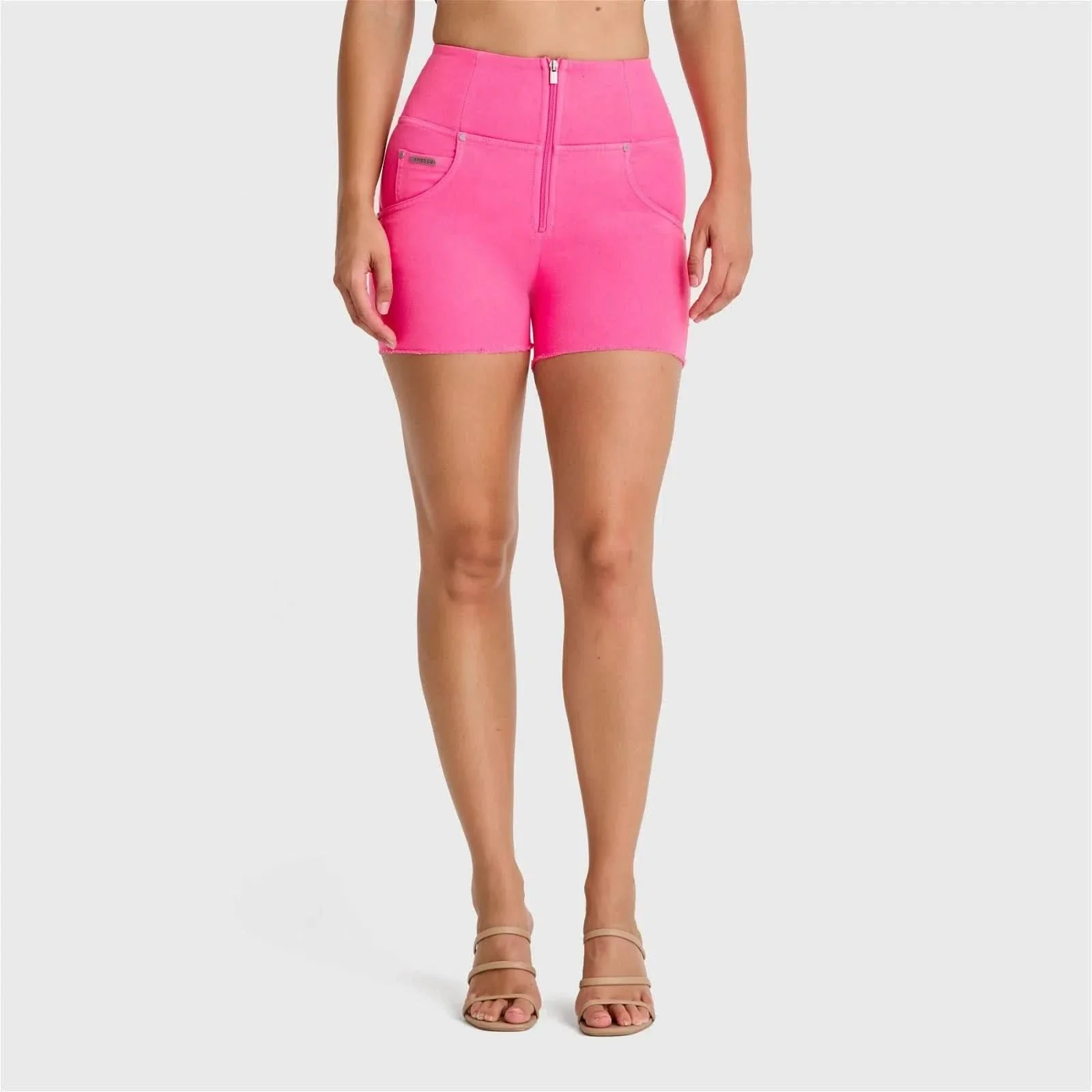 WRUP SNUG Jeans - High Waisted - Shorts - Candy Pink - Image 6